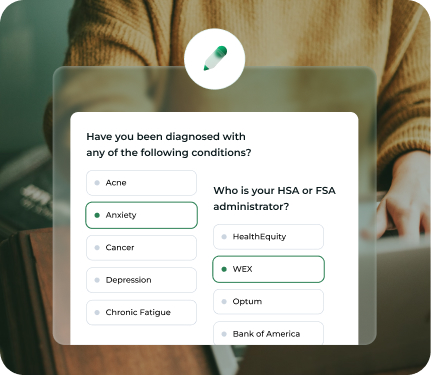 Online health assessment survey for LifeRx Wellness clients in Willis and Conroe, used to determine medical necessity and eligibility for HSA and FSA coverage on IV therapy and biohacking treatments
